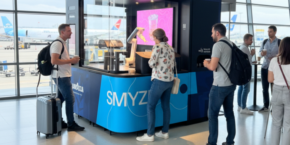 Image of It's official: Our Robo has landed at Schiphol Amsterdam Airport at gate E20!